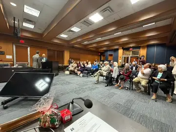 Residents gathered in the Pflugerville council chamber