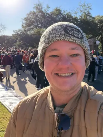 Jonathan Coffman at a Martin Luther King Jr. Day march