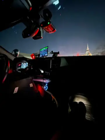 Inside a Pflugerville Police cruiser during a night ride-out